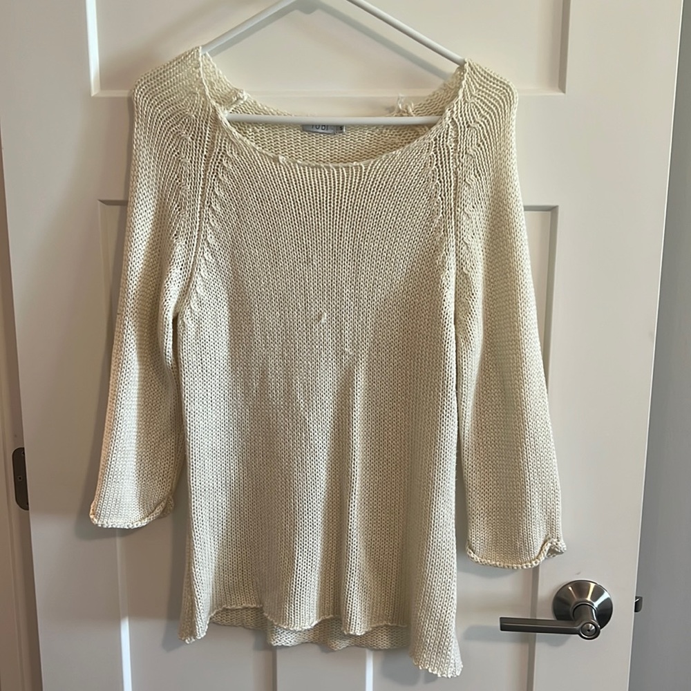 S Cream Tobi 3/4 sleeve sweater